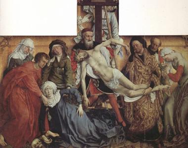 Rogier van der Weyden The Descent from the Cross (nn03) oil painting picture